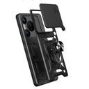 Huawei Pura 70 Pro 5G Uyumlu Kılıf Magnetik Standlı Kamera Korumalı Zore Sürgülü Vega Kapak - 8