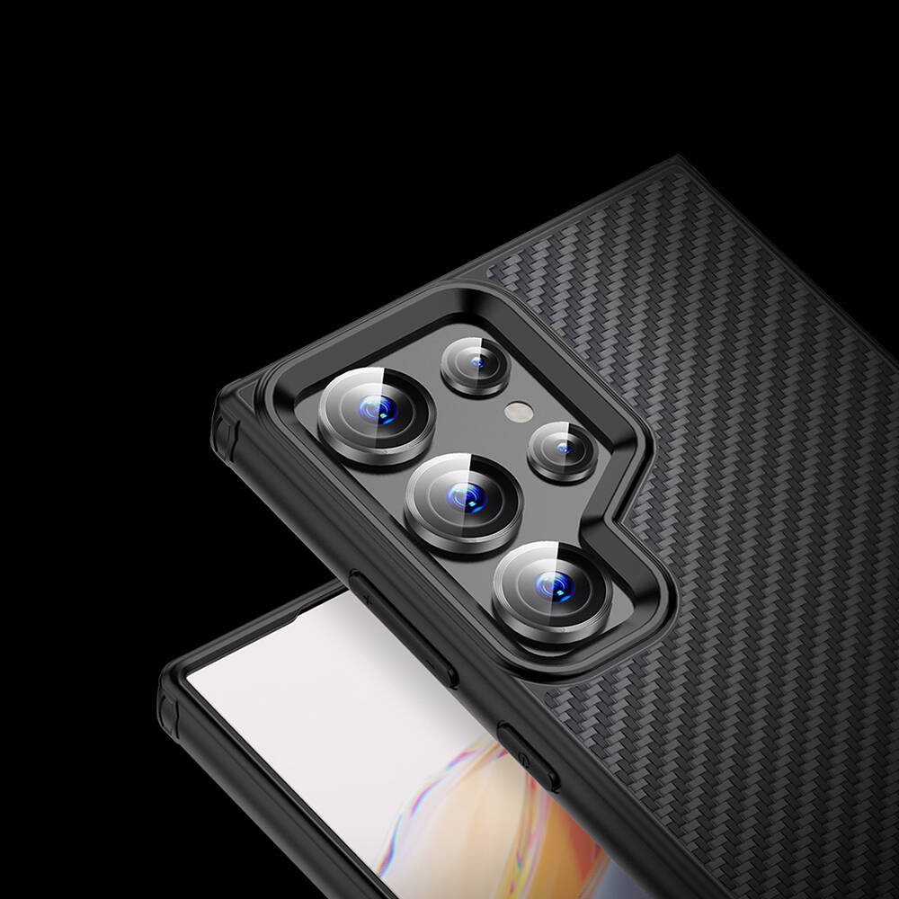 Samsung Galaxy S24 Ultra Uyumlu Kılıf Aramid Karbon Fiber M-safe Özellikli Wlons Radison Kapak - 16