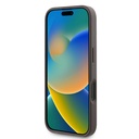 Apple iPhone 16 Uyumlu Kılıf Guess Orjinal Lisanslı M-safe Şarj Özellikli PU Deri 4G Desenli Taşlı Üçgen Logolu Kapak - 11