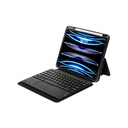 Apple iPad Pro 11 2024 Uyumlu Zore Border Keyboard Bluetooh Bağlantılı Standlı Klavyeli Tablet Kılıfı - 3