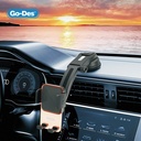 Go-Des GD-HD328 360 Derece Dönebilen Vakumlu Tasarım Araç İçi Telefon Tutucu - 1