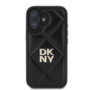 Apple iPhone 16 Uyumlu Kılıf DKNY Orjinal Lisanslı Kapitone Tasarımlı Metal Logolu Deri Kapak - 3