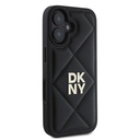 Apple iPhone 16 Uyumlu Kılıf DKNY Orjinal Lisanslı Kapitone Tasarımlı Metal Logolu Deri Kapak - 4