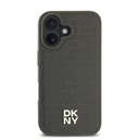 Apple iPhone 16 Plus Uyumlu Kılıf DKNY Orjinal Lisanslı Magsafe Şarj Özellikli 3D Yazılı Repeat Pattern Kapak - 9