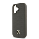 Apple iPhone 16 Plus Uyumlu Kılıf DKNY Orjinal Lisanslı Magsafe Şarj Özellikli 3D Yazılı Repeat Pattern Kapak - 12