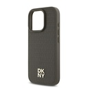 Apple iPhone 16 Pro Max Uyumlu Kılıf DKNY Orjinal Lisanslı Magsafe Şarj Özellikli 3D Yazılı Repeat Pattern Kapak - 3