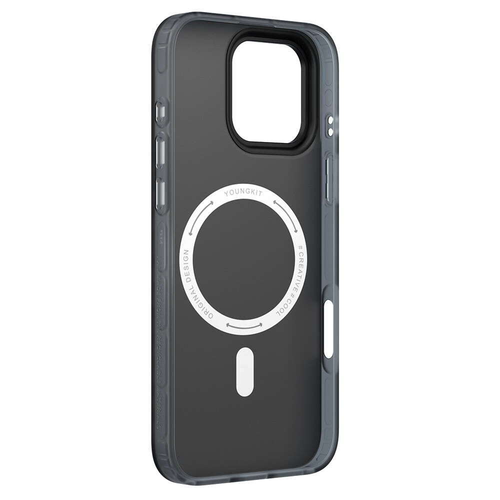 Apple iPhone 16 Pro Max Uyumlu M-safe Şarj Özellikli Kılıf Mat Renkli Tasarım Youngkit Original Serisi Kapak ****** - 7
