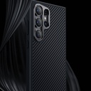 Samsung Galaxy S24 Plus Uyumlu Kılıf Karbon Fiber M-safe Şarj Özellikli Benks Hybrid ArmorPro 600D Kevlar Kapak - 7