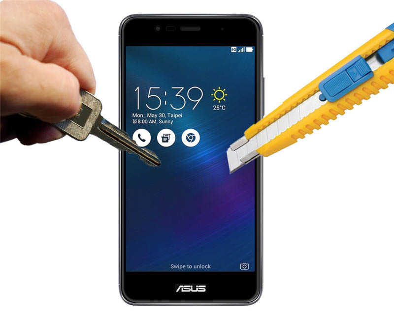 Asus Zenfone 3 ZE552KL Uyumlu Zore Ekranı Tam Kaplayan Düz Cam Koruyucu - 4