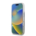 Apple iPhone 16 Pro Max Uyumlu Kılıf Hello Kitty Orjinal Lisanslı Magsafe Şarj Özellikli IML Baskı Kitty Head Logolu Sıvılı Simli Altın Ateşi Kapak - 4