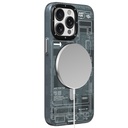 Apple iPhone 14 Pro Uyumlu Kılıf Magsafe Şarj Özellikli Youngkit 360° Standlı Technology Serisi Kapak - 2