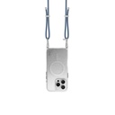 Apple iPhone 16 Pro Uyumlu Kılıf Magsafe Şarj Özellikli Simli Arka Yüzey Askı İpli Coehl Lumino Kapak - 8
