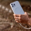 Apple iPhone 16 Pro Uyumlu Kılıf Magsafe Şarj Özellikli Simli Arka Yüzey Askı İpli Coehl Lumino Kapak - 9