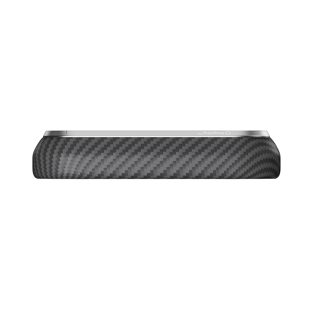 Apple iPhone 18 Pro Kılıf M-safe Şarj Özellikli 1500D Aramid Karbon Fiber Pitaka Ultra-Slim Classic Serisi Black-Grey Twill Kapak - 7