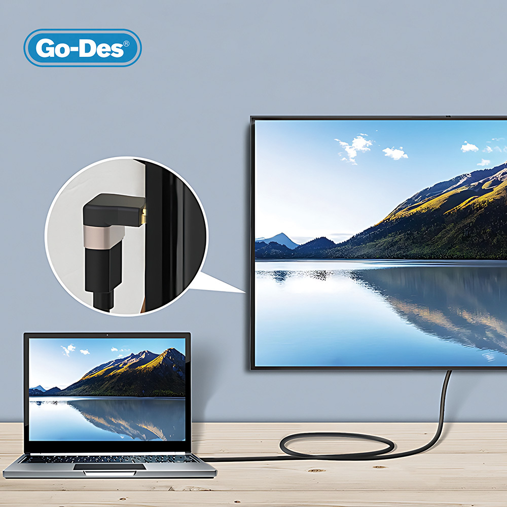 Go-Des GD-CT082 HDTV HDMI Adaptör 8K HD 2.1 Versiyon Görüntü Aktarım Cihazı - 2