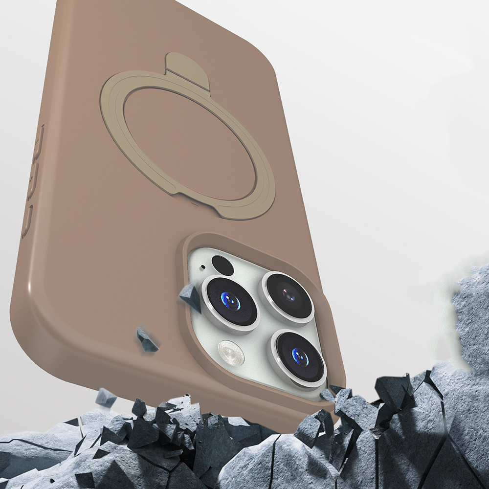 Apple iPhone 16 Pro Max Uyumlu Kılıf M-safe Şarj Özellikli Standlı Zore Samara Kapak - 3
