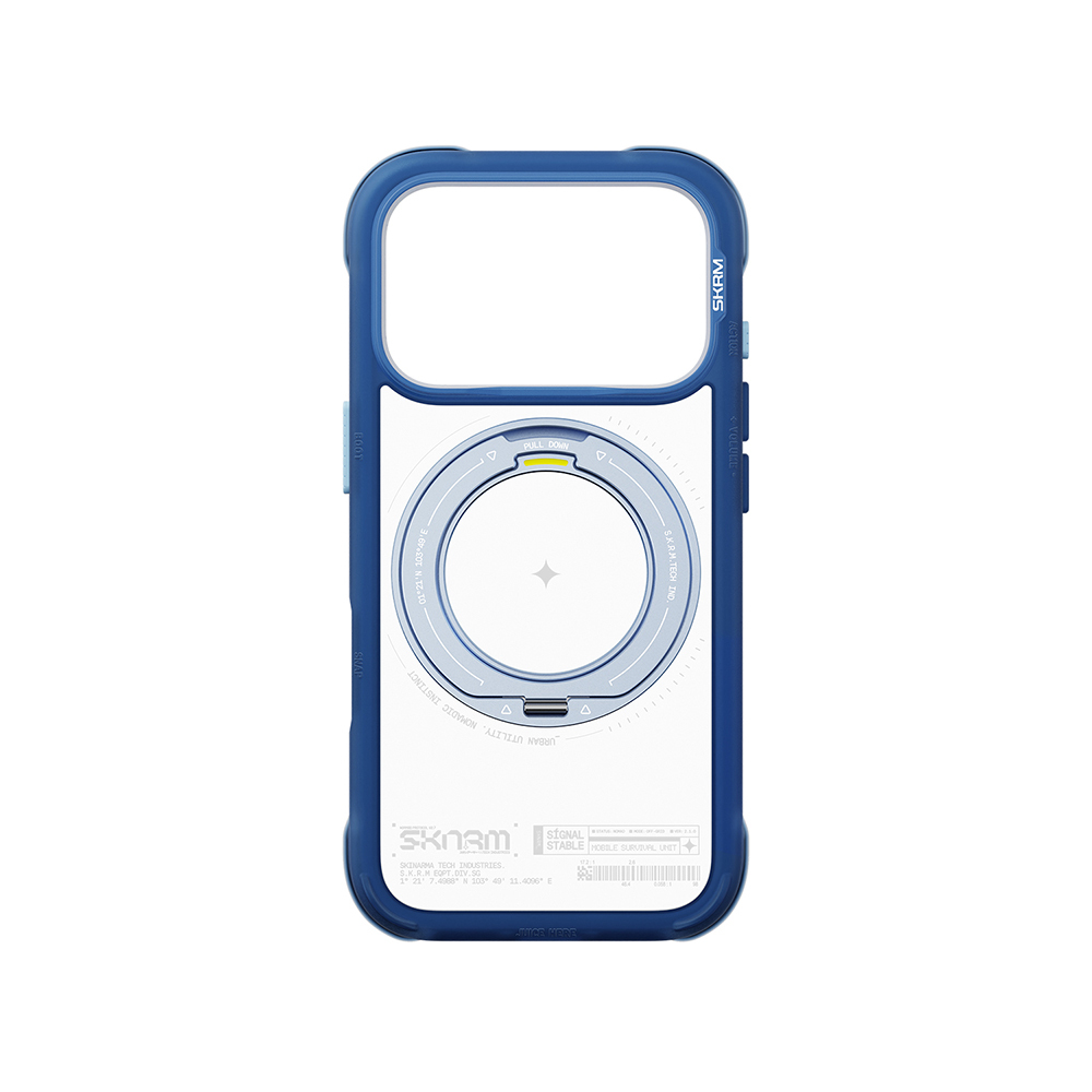 Apple iPhone 18 Pro Max Kılıf M-Safe Şarj Özellikli Airbag Tasarımlı Standlı Skinarma Atlas Kapak - 5