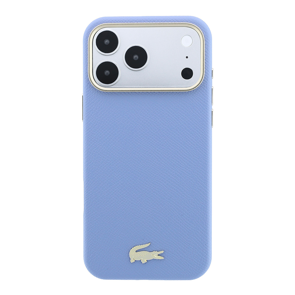 Apple iPhone 18 Pro Kılıf Lacoste Orjinal Lisanslı M-Safe Şarj Özellikli PVC Yarı Pike Desenli Arka Yüzey İkonik Timsah Dokuma Logolu Kapak - 2