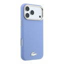 Apple iPhone 18 Pro Kılıf Lacoste Orjinal Lisanslı M-Safe Şarj Özellikli PVC Yarı Pike Desenli Arka Yüzey İkonik Timsah Dokuma Logolu Kapak - 3