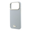 Apple iPhone 18 Pro Kılıf Lacoste Orjinal Lisanslı M-Safe Şarj Özellikli PVC Yarı Pike Desenli Arka Yüzey İkonik Timsah Dokuma Logolu Kapak - 5