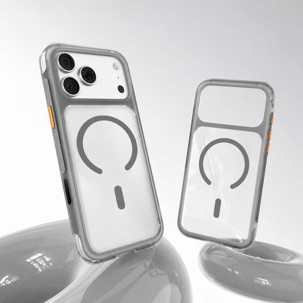 Apple iPhone 18 Pro Kılıf M-safe Şarj Özellikli Airbag Tasarımlı Mutural Air Shield Serisi Kapak - 1