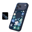 Apple iPhone 18 Pro Kılıf M-safe Şarj Özellikli Çiçek Tasarımlı Mutural Flower Serisi Kapak - 4