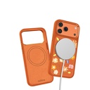 Apple iPhone 18 Pro Kılıf M-safe Şarj Özellikli Çiçek Tasarımlı Mutural Flower Serisi Kapak - 3