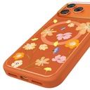 Apple iPhone 18 Pro Kılıf M-safe Şarj Özellikli Çiçek Tasarımlı Mutural Flower Serisi Kapak - 5