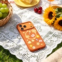 Apple iPhone 18 Pro Kılıf M-safe Şarj Özellikli Çiçek Tasarımlı Mutural Flower Serisi Kapak - 9