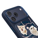 Apple iPhone 18 Pro Kılıf M-safe Şarj Özellikli 3D Baskılı Tasarım Mutural The Cat Serisi Kapak - 2