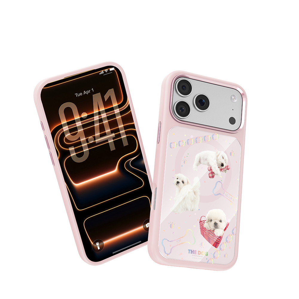 Apple iPhone 18 Pro Kılıf M-safe Şarj Özellikli 3D Baskılı Tasarım Mutural The Dog Serisi Kapak - 3