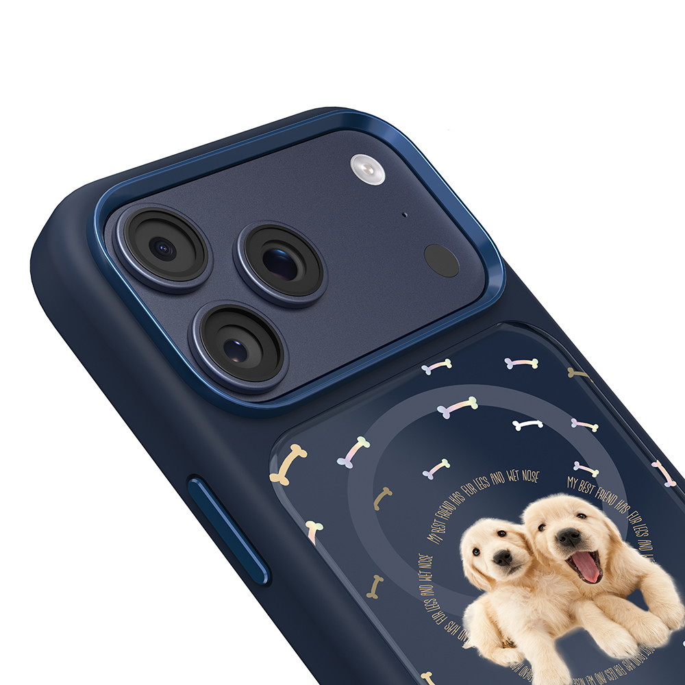 Apple iPhone 18 Pro Kılıf M-safe Şarj Özellikli 3D Baskılı Tasarım Mutural The Dog Serisi Kapak - 2