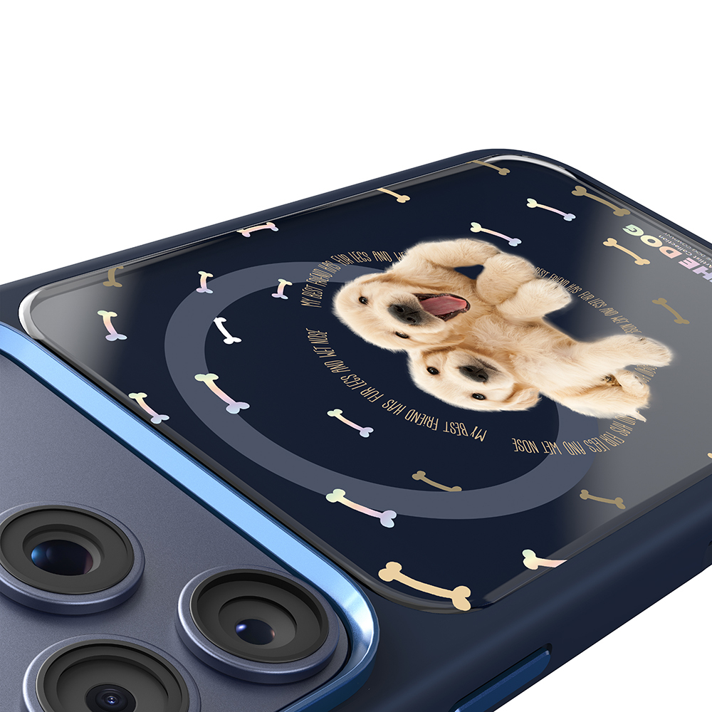 Apple iPhone 18 Pro Kılıf M-safe Şarj Özellikli 3D Baskılı Tasarım Mutural The Dog Serisi Kapak - 4