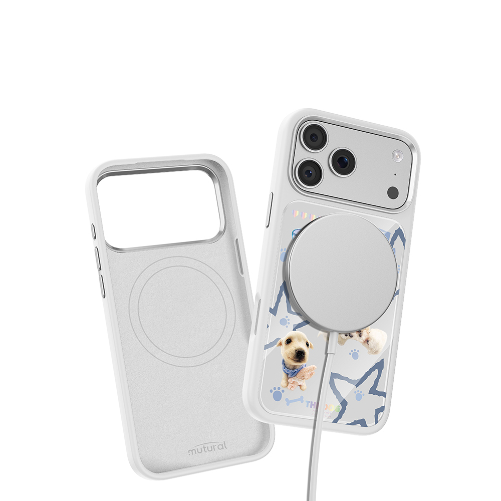 Apple iPhone 18 Pro Kılıf M-safe Şarj Özellikli 3D Baskılı Tasarım Mutural The Dog Serisi Kapak - 6