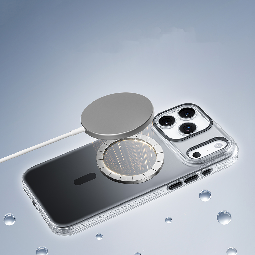 Apple iPhone 18 Pro Max Kılıf M-safe Şarj Özellikli Sararmaya Karşı Dayanıklı Mutural Icesense Serisi Kapak - 1