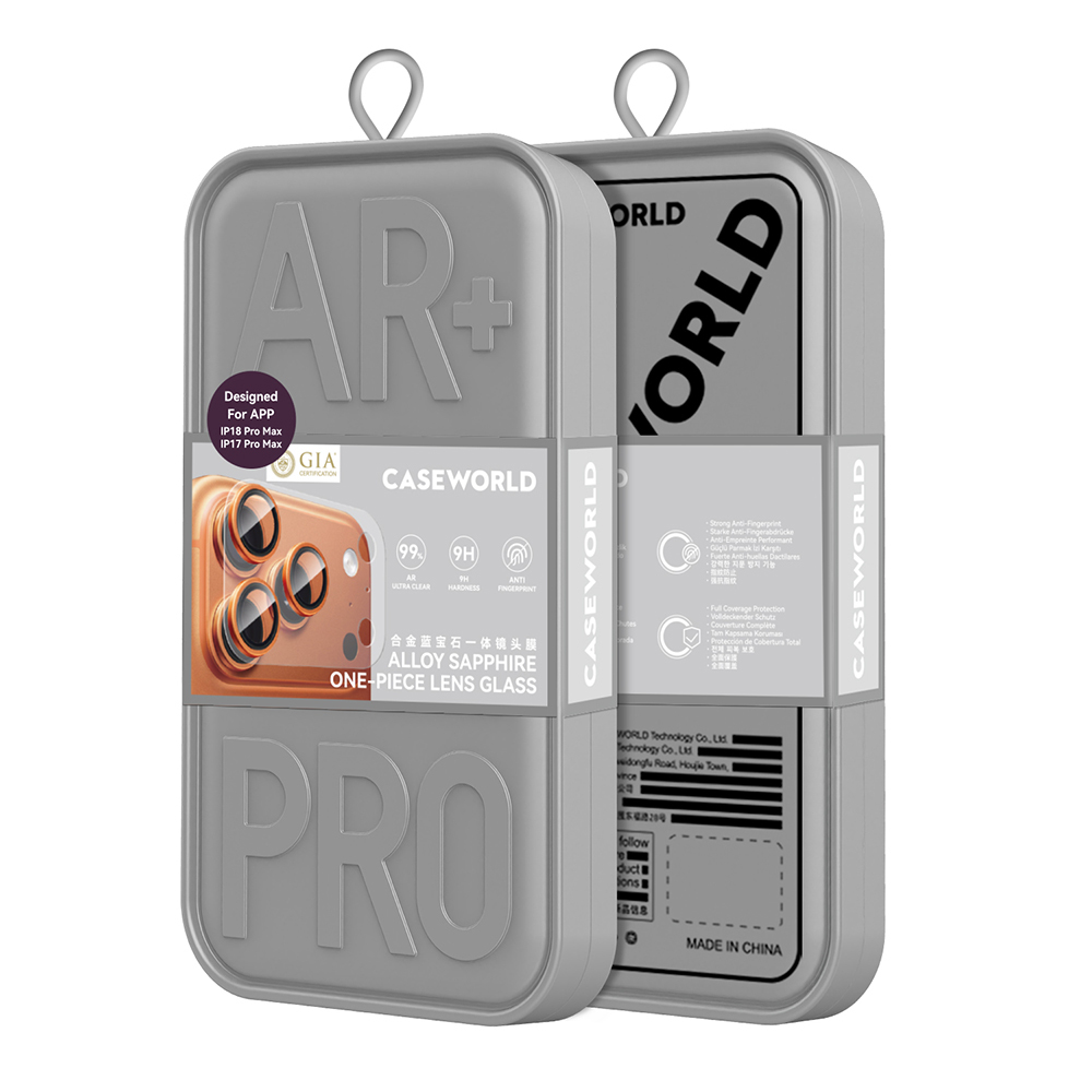 Apple iPhone 18 Pro Max CaseWorld Alloy Sapphire Safir One-Piece Anti Reflective Safir Kamera Lens Koruyucu - 5