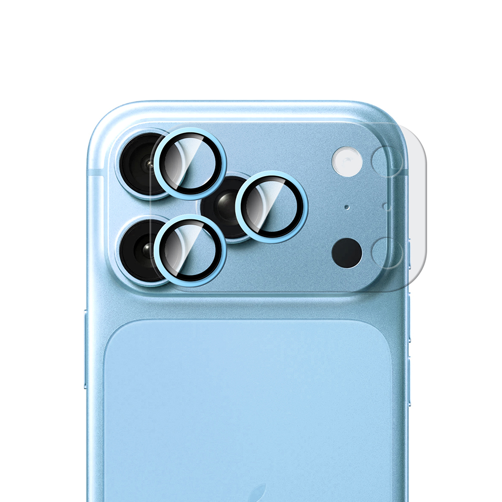 Apple iPhone 18 Pro Max CaseWorld Alloy Sapphire Safir One-Piece Anti Reflective Safir Kamera Lens Koruyucu - 2