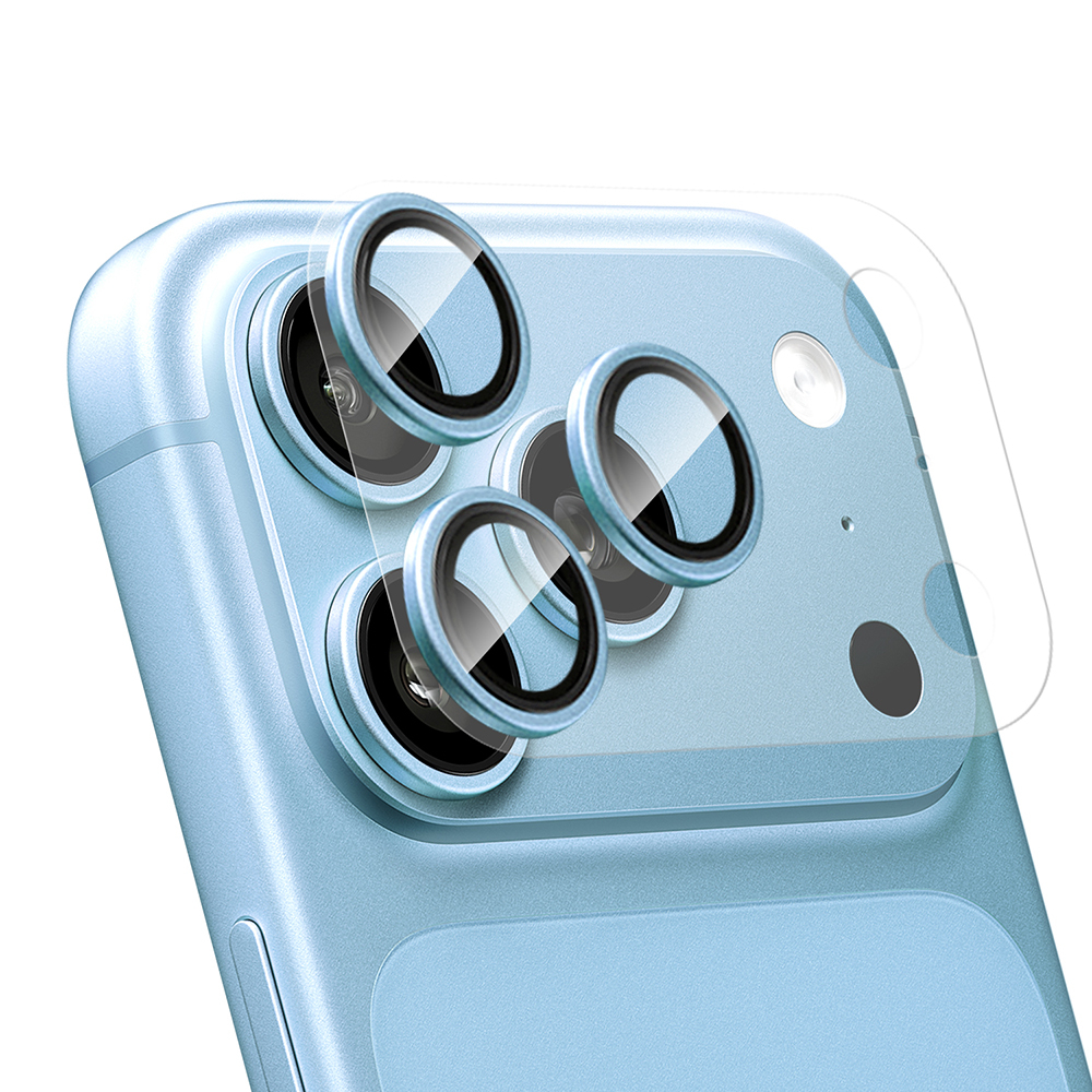 Apple iPhone 18 Pro Max CaseWorld Alloy Sapphire Safir One-Piece Anti Reflective Safir Kamera Lens Koruyucu - 3