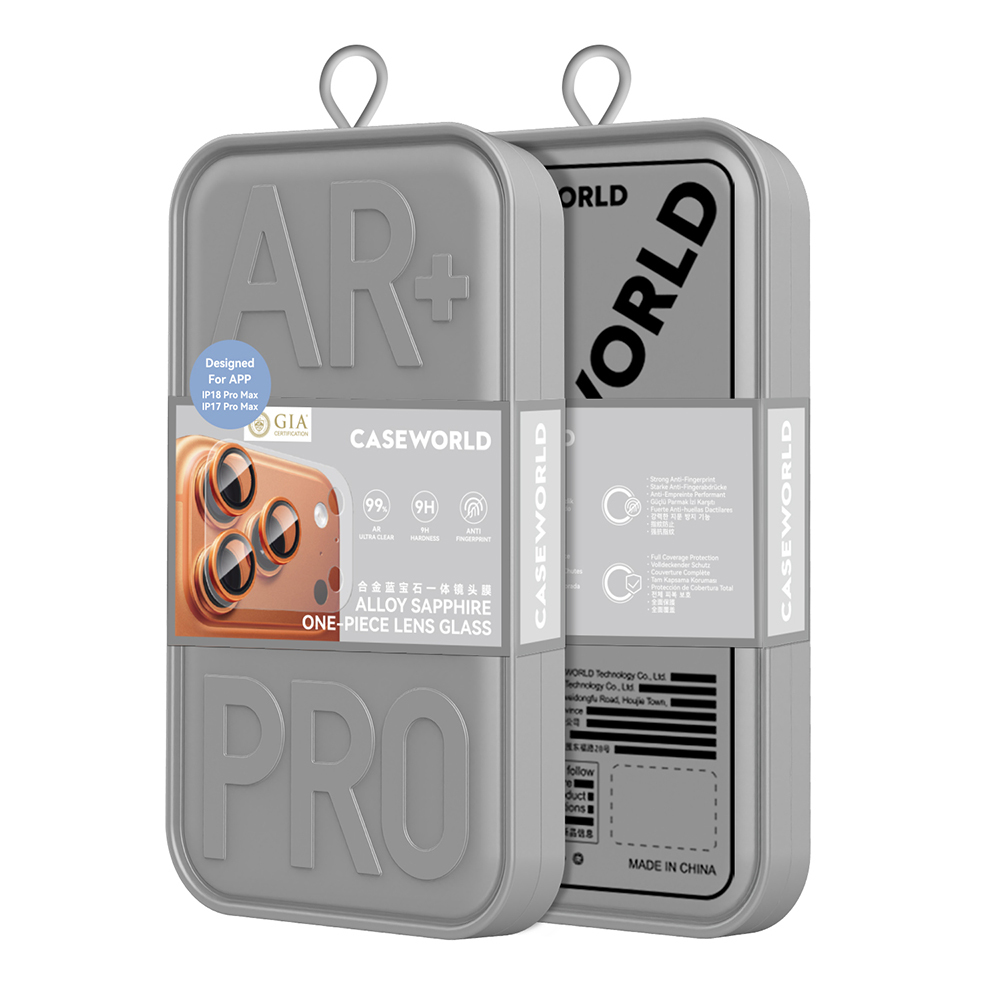 Apple iPhone 18 Pro Max CaseWorld Alloy Sapphire Safir One-Piece Anti Reflective Safir Kamera Lens Koruyucu - 5