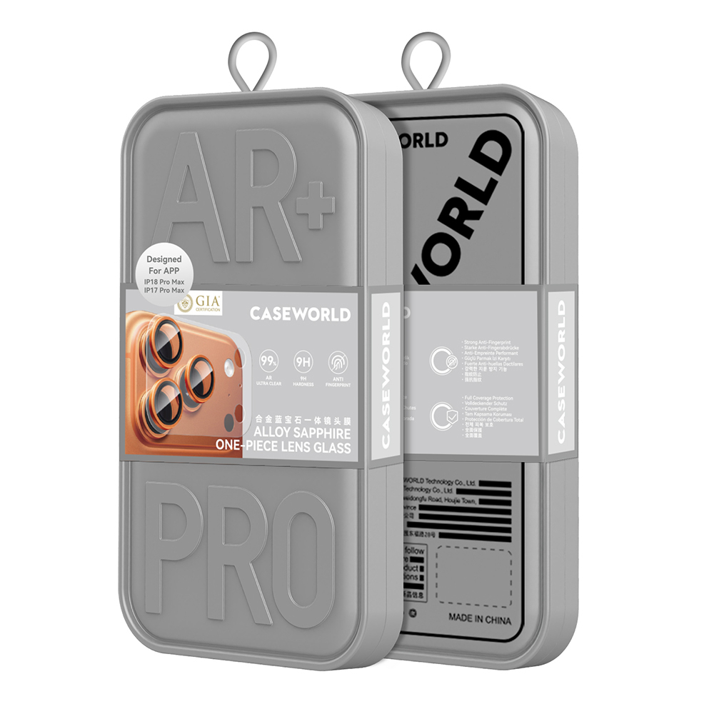 Apple iPhone 18 Pro Max CaseWorld Alloy Sapphire Safir One-Piece Anti Reflective Safir Kamera Lens Koruyucu - 5