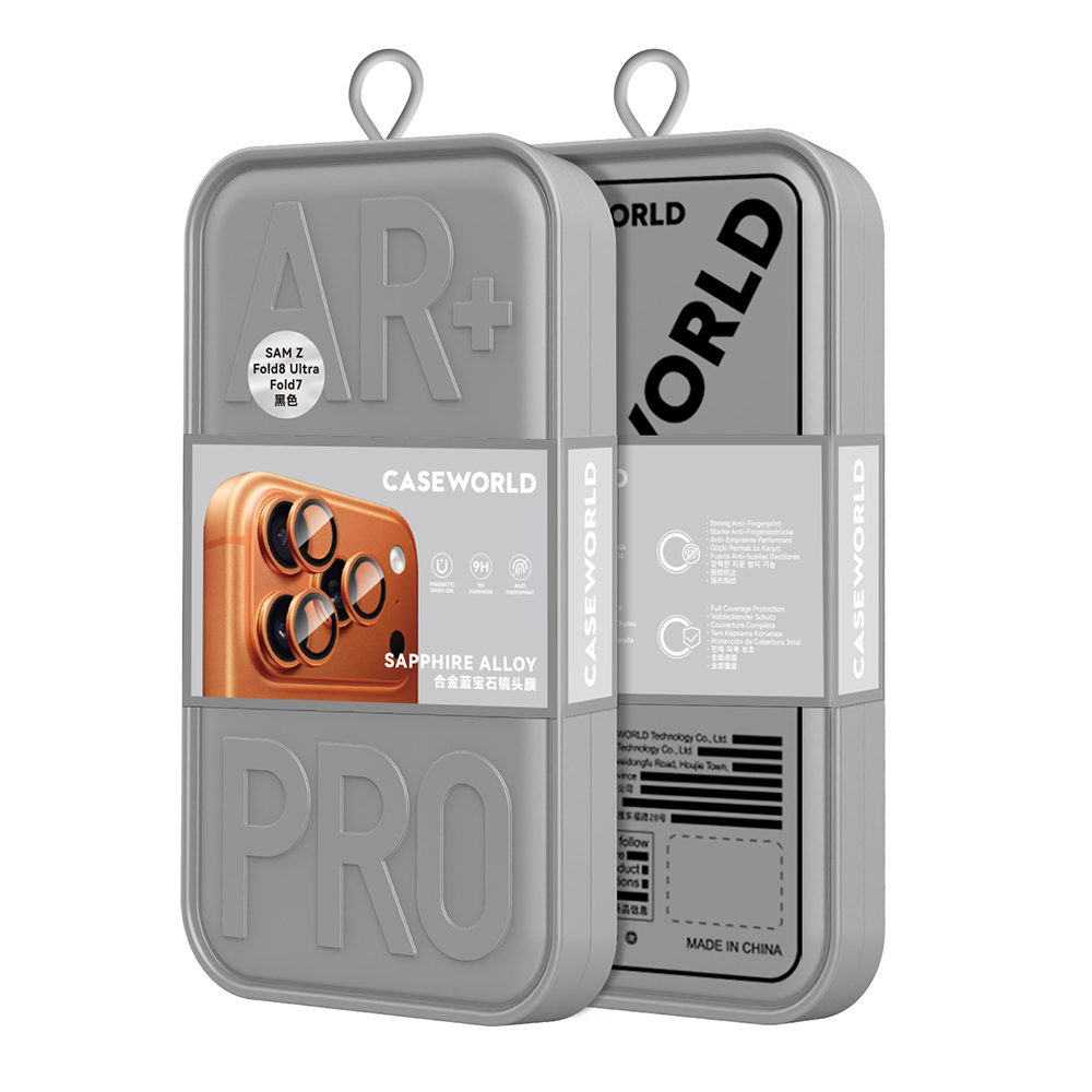 Samsung Galaxy Z Fold 7 Uyumlu CaseWorld Alloy Serisi Oleofobik Anti Reflective Kamera Lens Koruyucu - 5
