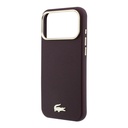 Apple iPhone 18 Pro Max Kılıf Lacoste Orjinal Lisanslı M-Safe Şarj Özellikli PVC Yarı Pike Desenli Arka Yüzey İkonik Timsah Dokuma Logolu Kapak - 5