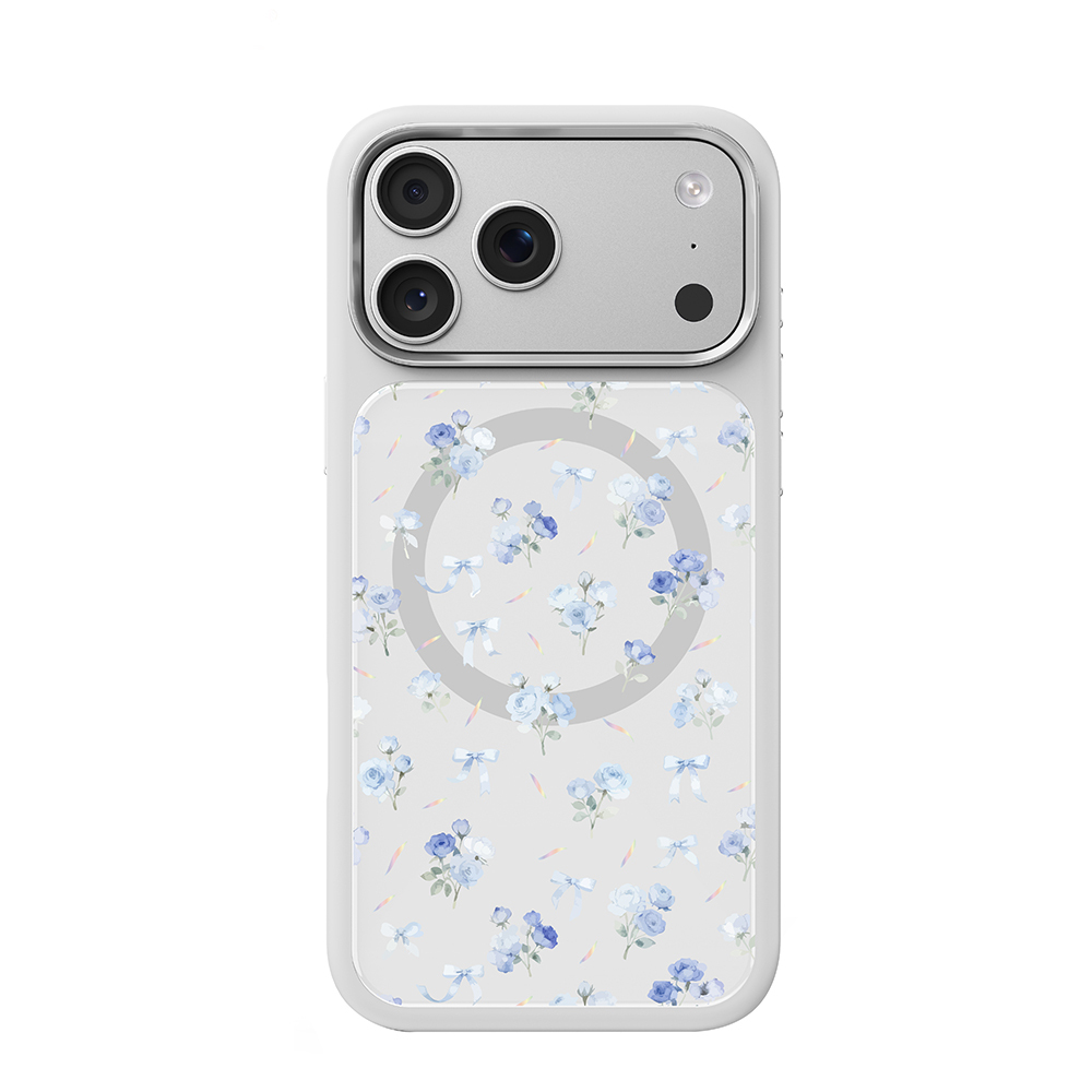 Apple iPhone 18 Pro Max Kılıf M-safe Şarj Özellikli Çiçek Tasarımlı Mutural Flower Serisi Kapak - 2