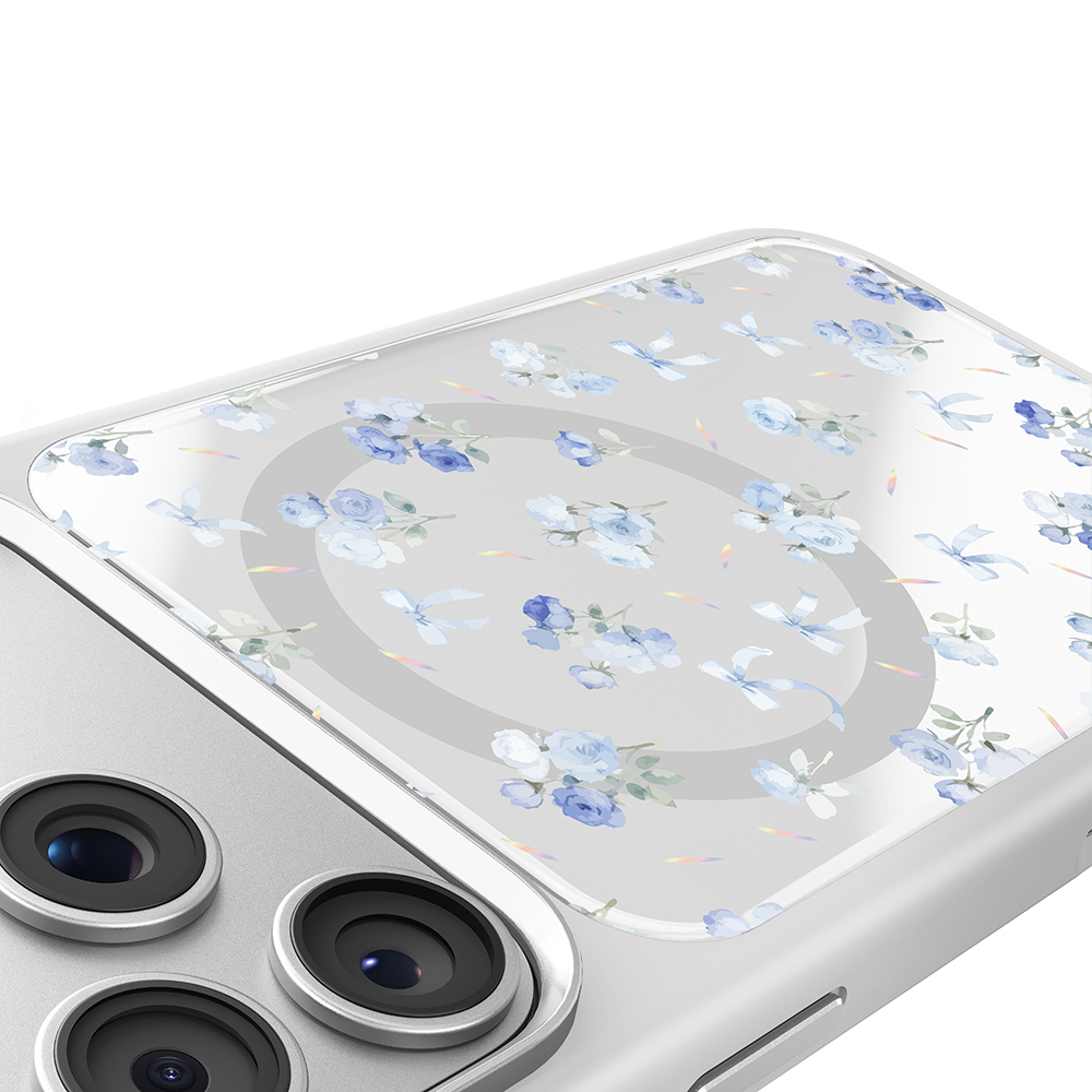 Apple iPhone 18 Pro Max Kılıf M-safe Şarj Özellikli Çiçek Tasarımlı Mutural Flower Serisi Kapak - 8