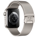 Apple Watch 7 45mm Uyumlu Zore KRD-121 Metal Hasır Kordon - 1