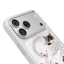Apple iPhone 18 Pro Max Kılıf M-safe Şarj Özellikli 3D Baskılı Tasarım Mutural The Cat Serisi Kapak - 2