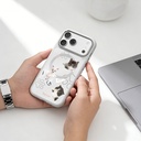 Apple iPhone 18 Pro Max Kılıf M-safe Şarj Özellikli 3D Baskılı Tasarım Mutural The Cat Serisi Kapak - 9
