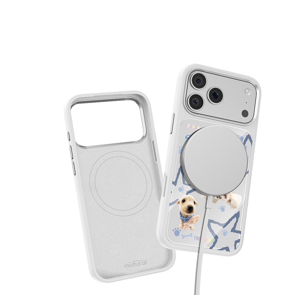 Apple iPhone 18 Pro Max Kılıf M-safe Şarj Özellikli 3D Baskılı Tasarım Mutural The Dog Serisi Kapak - 6