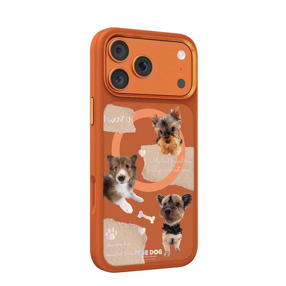 Apple iPhone 18 Pro Max Kılıf M-safe Şarj Özellikli 3D Baskılı Tasarım Mutural The Dog Serisi Kapak - 4
