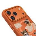 Apple iPhone 18 Pro Max Kılıf M-safe Şarj Özellikli 3D Baskılı Tasarım Mutural The Dog Serisi Kapak - 5
